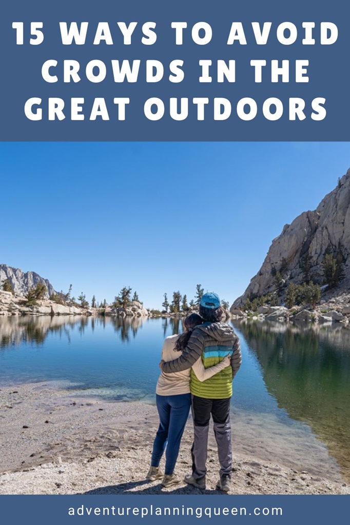 This blog post describes how to avoid crowds in the great outdoors.