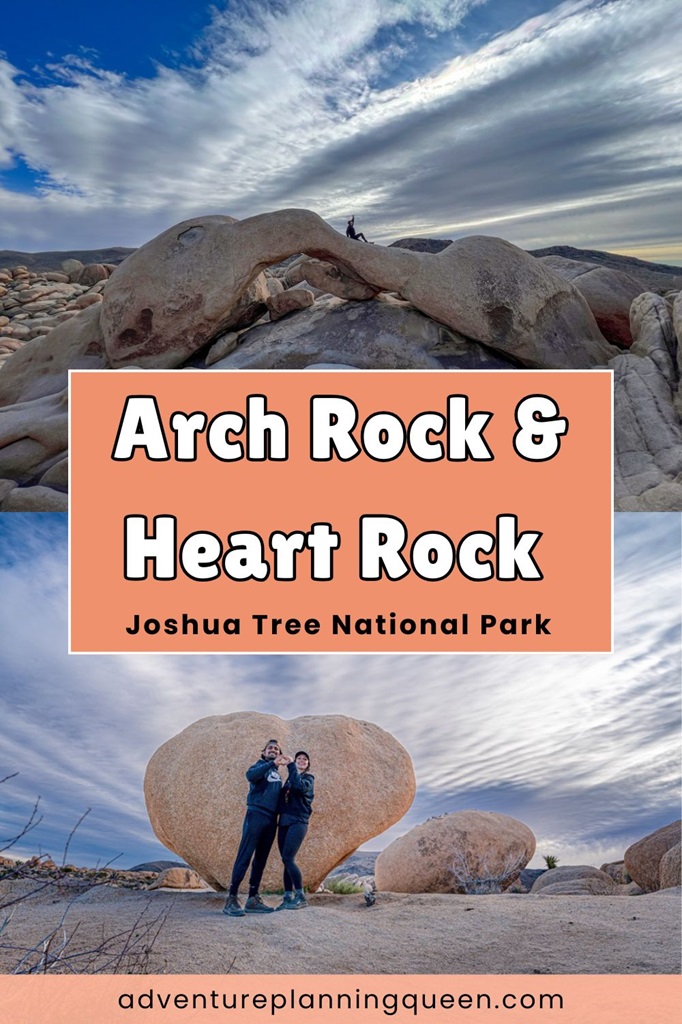 This blog post is about Arch Rock and Heart Rock in Joshua Tree National Park.