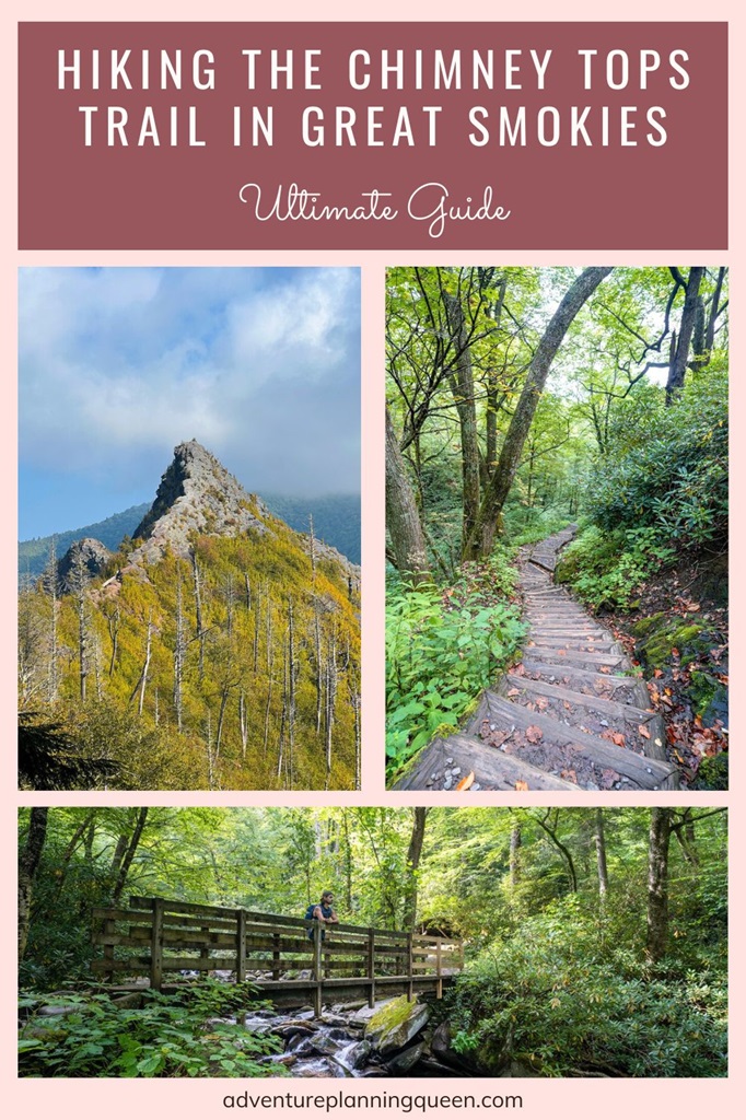 This blog post is an ultimate guide on hiking the Chimney Tops Trail in Great Smoky Mountains National Park.