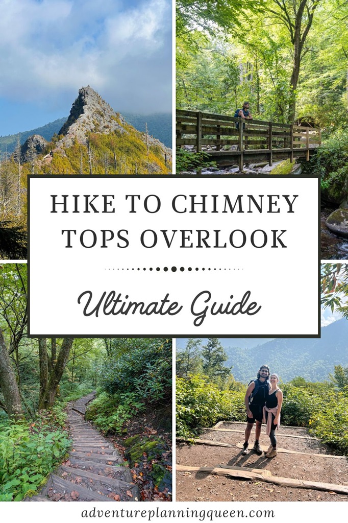 This blog post is an ultimate guide about hiking to the Chimney Tops Overlook in the Great Smoky Mountains National Park.