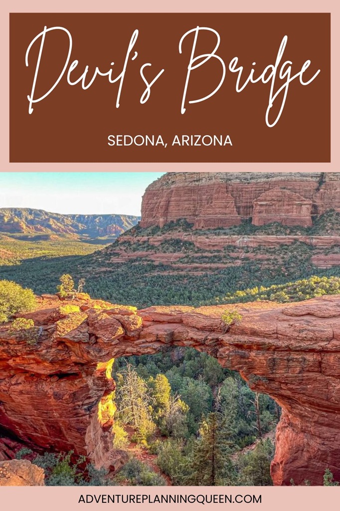 This blog post is about hiking to Devil's Bridge in Sedona, Arizona.