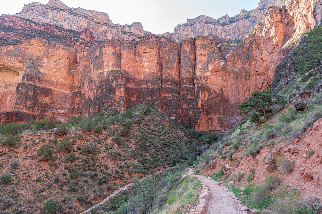 Bright Angel Trail in Grand Canyon.