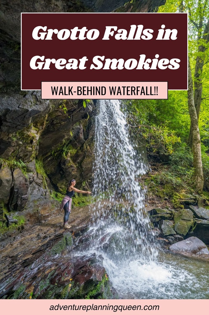 This blog post is about Grotto Falls in Great Smokies.