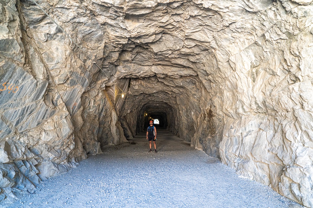 Tunnel near the O'Shaughnessy Dam in Hetch Hetchy. 