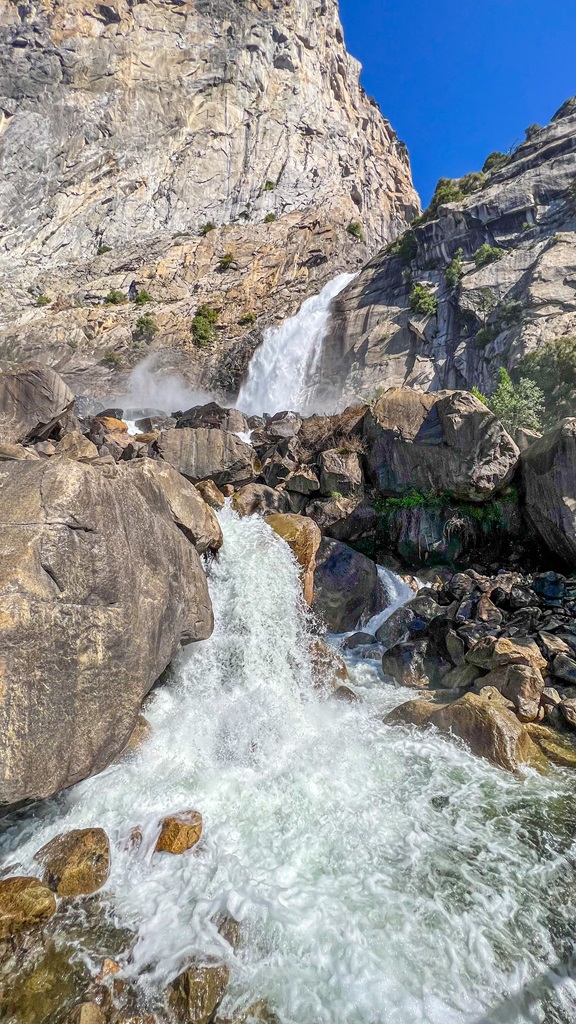 Wapama Falls in Hetch Hetchy in Yosemite.