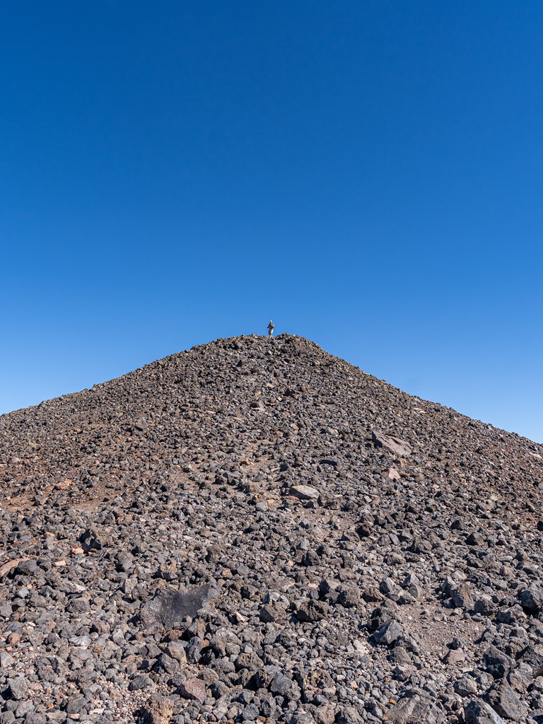 The final rocky ascent before reaching the summit of Humphreys Peak.