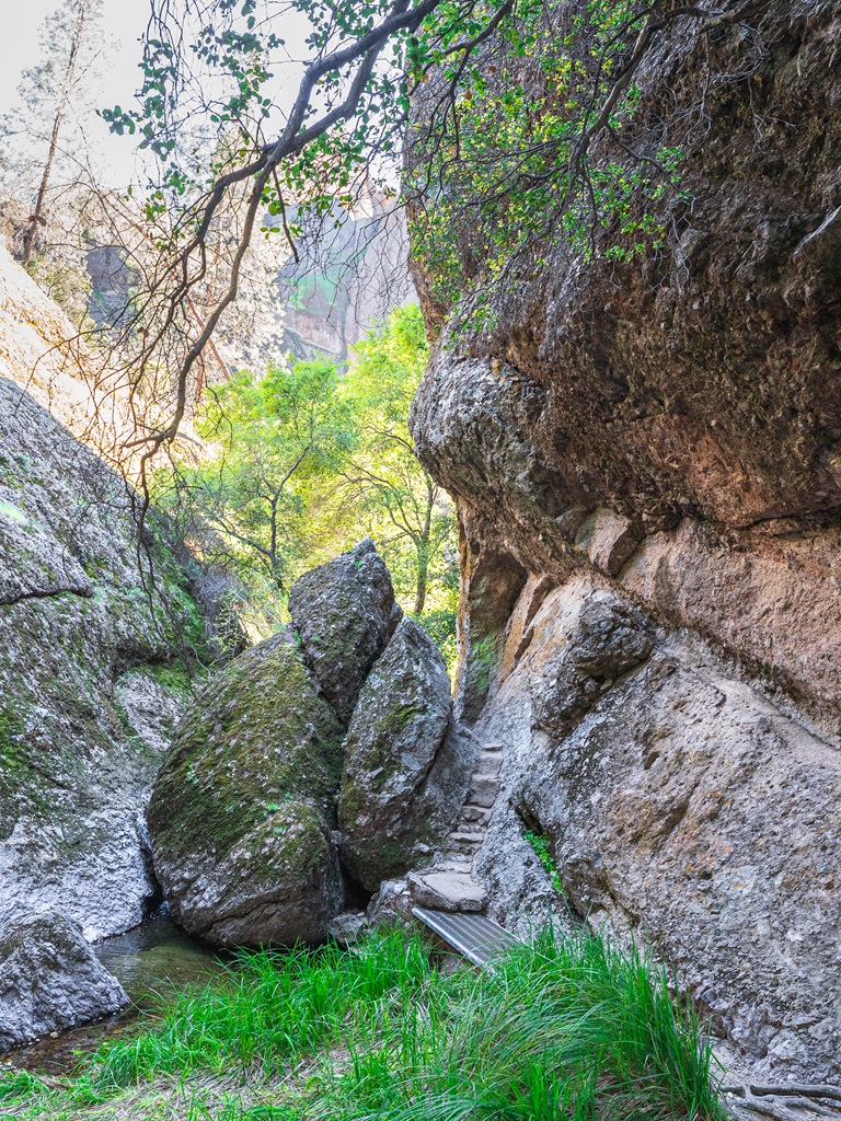 Balconies Cave Trail in Pinnacles National Park.