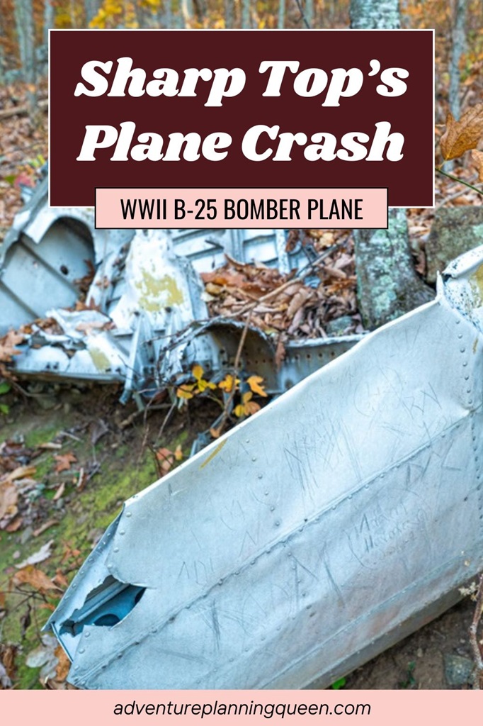 This blog post is about the Sharp Top Mountain plane crash site.