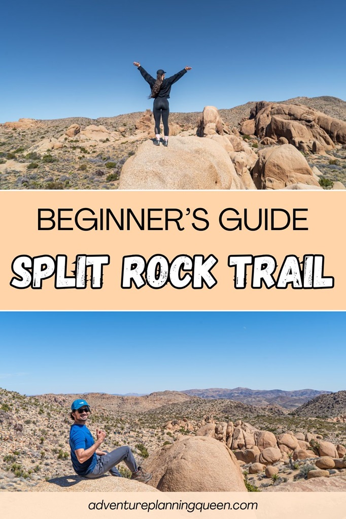 This blog post is a beginner's guide to hiking the Split Rock Trail in Joshua Tree National Park.