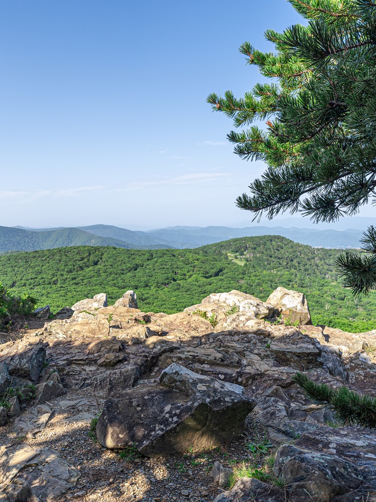 Stony Man overlook in Shenandoah National Park.