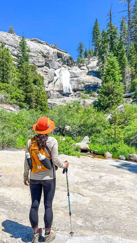 Smaller middle portion of Chilnualna Falls located in Wawona in Yosemite National Park.