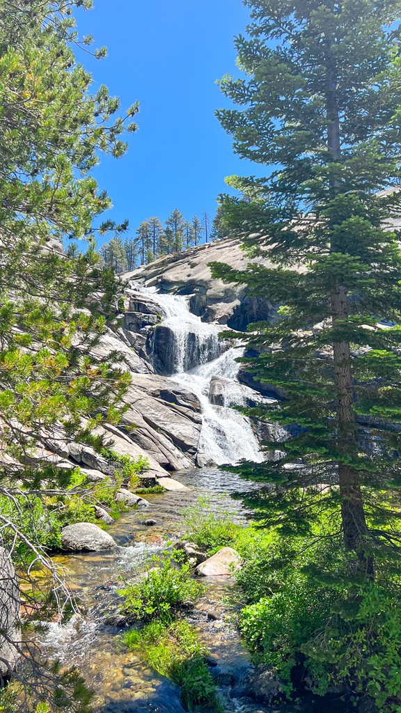 Upper portion of Chilnualna Falls located in Wawona in Yosemite National Park.