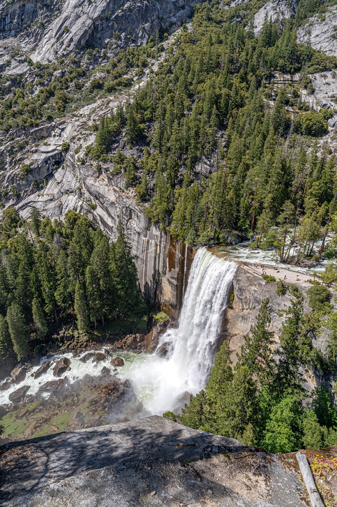 View of Vernal Fall in Yosemite National Park.