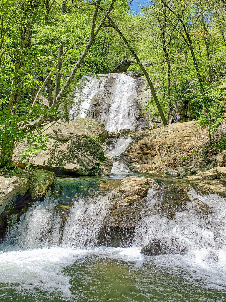 Lower Whiteoak Canyon Falls in Shenandoah National Park.