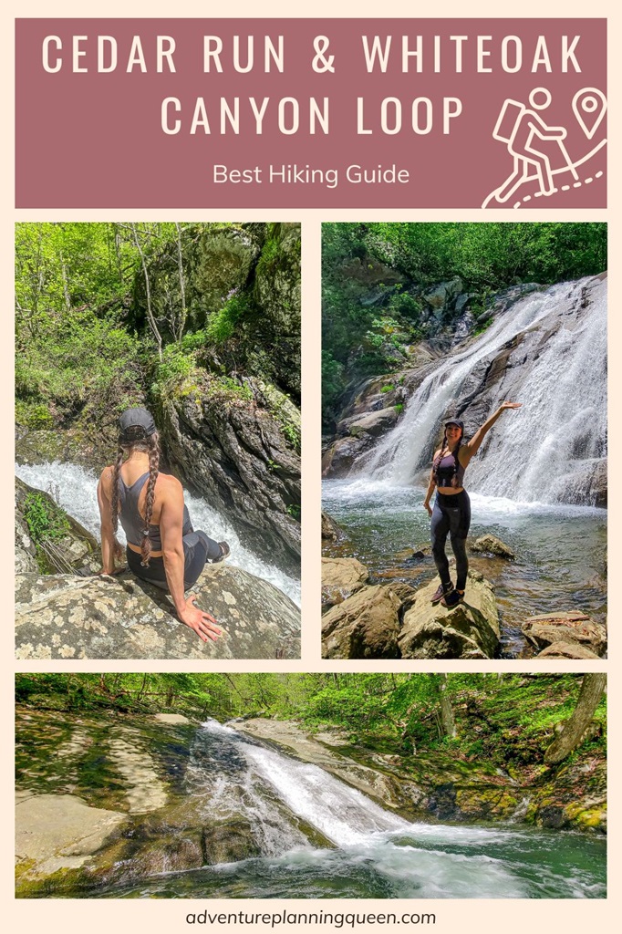 This blog post is a hiking guide about Cedar Run and Whiteoak Canyon Loop in Shenandoah National Park.