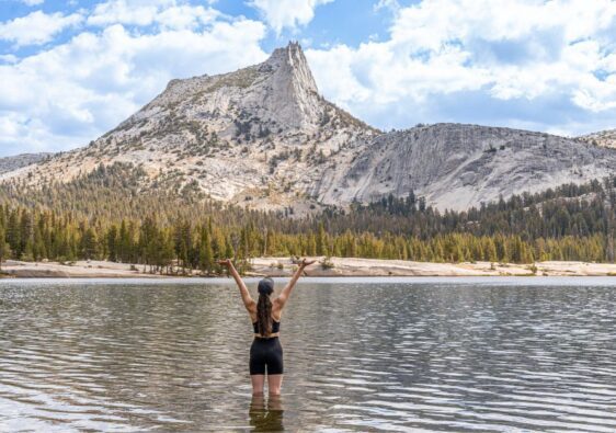 Cathedral Lakes in Yosemite National Park.