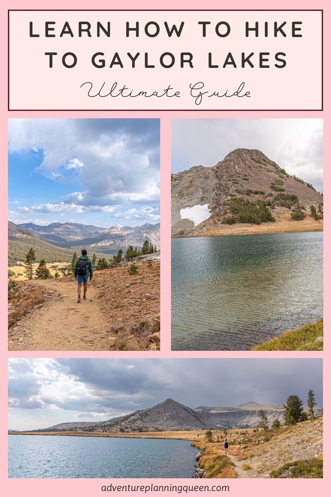 This blog post is about learning how to hike to Gaylor Lakes in Yosemite.