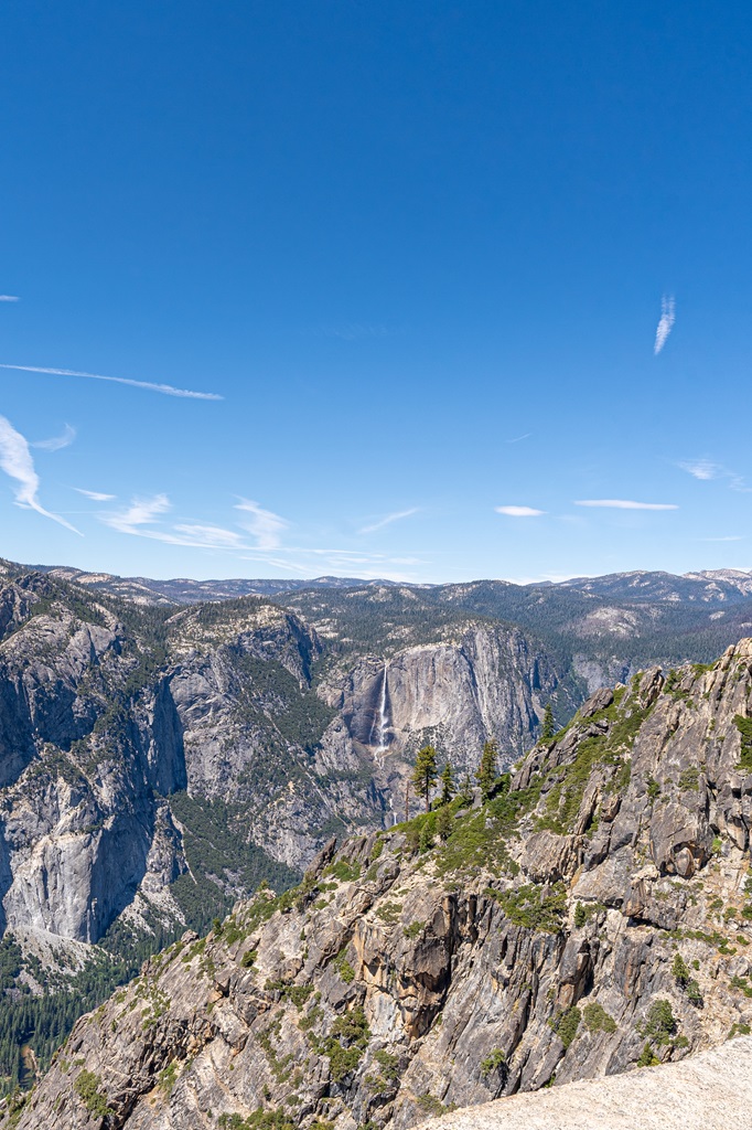 View of Yosemite Falls from Taft Point.