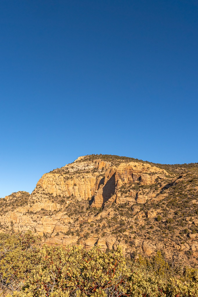 View of Bear Mountain from the Bear Mountain Trail in Sedona.