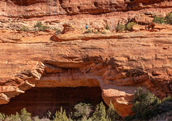 Fay Canyon Arch along the Fay Canyon Trail.