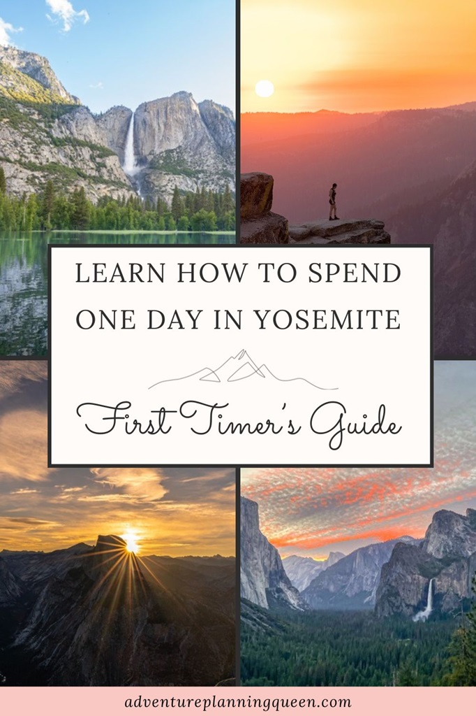 This blog post is a first timer's guide on how to spend one day in Yosemite National Park.