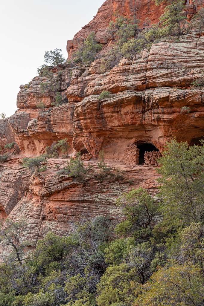 Ancient Sinagua ruins near the Subway Cave in Sedona.