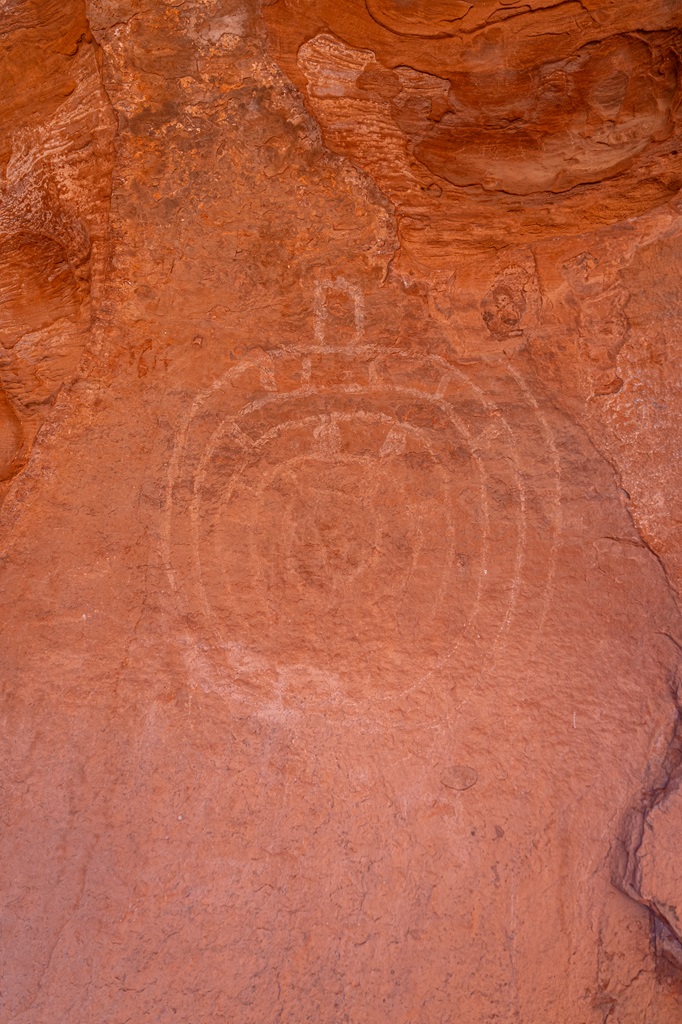 Native American petroglyph that resembles a turtle off Boynton Canyon Trail near the Subway Cave.