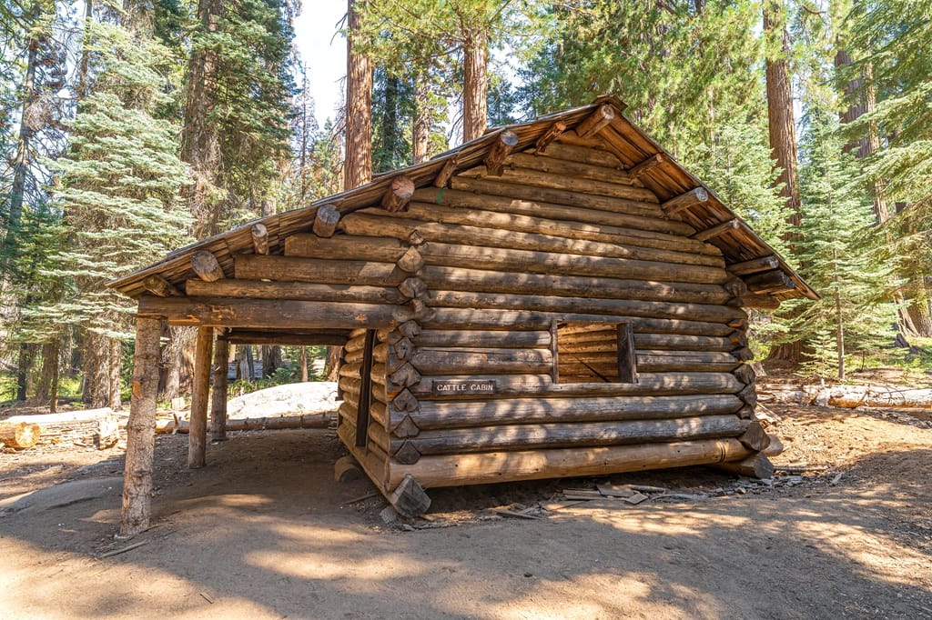 Cattle Cabin located near the Congress Trail in Sequoia National Park.