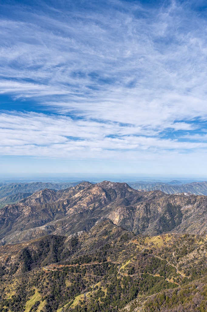 Views from Moro Rock in Sequoia National Park.