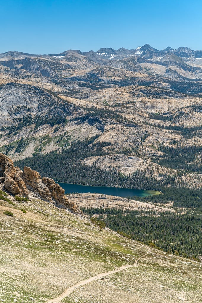 Tenaya Lake and Mount Hoffmann Trail.