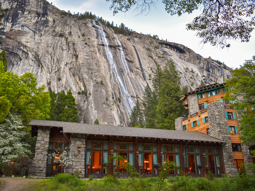 Stock photo of The Ahwahnee in Yosemite Valley.