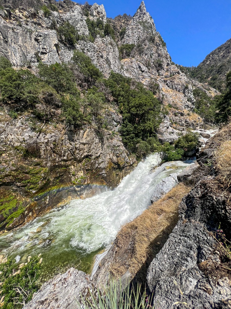 View of Marble Falls in Sequoia National Park.