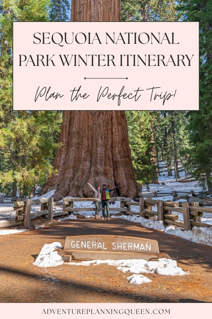 This blog post is a 2-day Sequoia National Park winter itinerary.