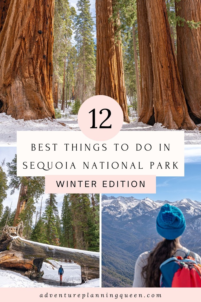 This blog post is about the best things to do in Sequoia National Park in winter.