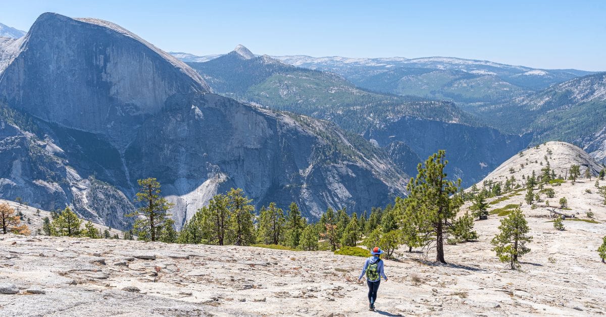 North Dome hike in Yosemite National Park.